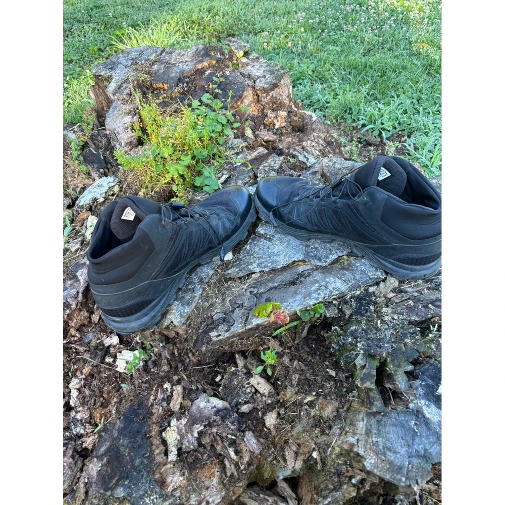 Salomon XA Forces Mid Black Tactical Boots Mens 12 394724 Hiking Combat Shoes
